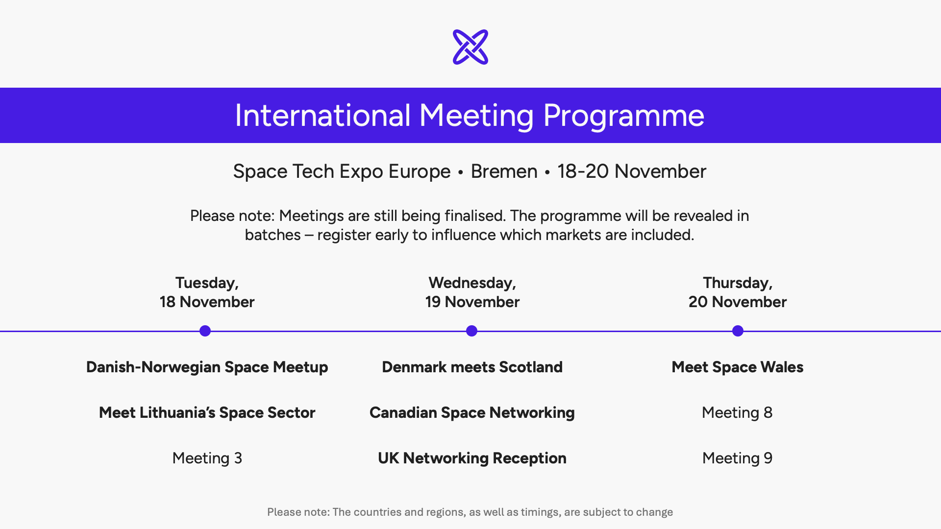 Bremen Meeting Programme