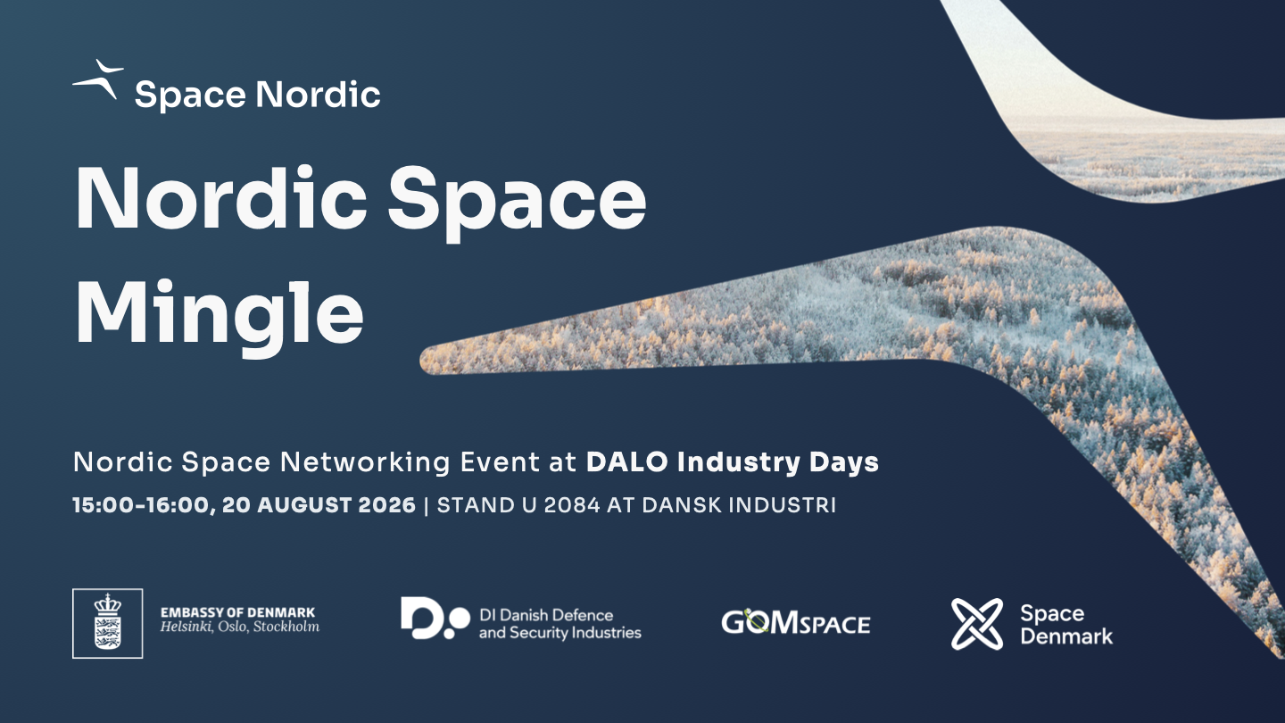 Nordic Space Mingle at DALO Industry Days Banner