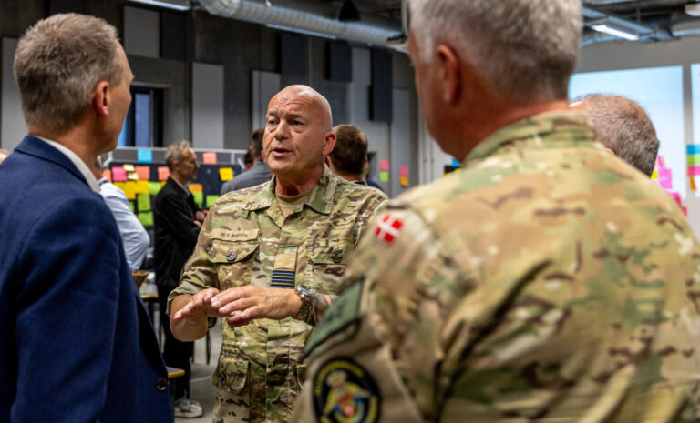 Major Nils Mahon believes that Denmark will eventually need sovereign capabilities in space for the upcoming Space Operations Center. Photo: Emma Sanko / Danish Armed Forces